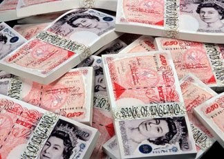 Sterlina inglese, ribasso causato dal calo degli ordinativi